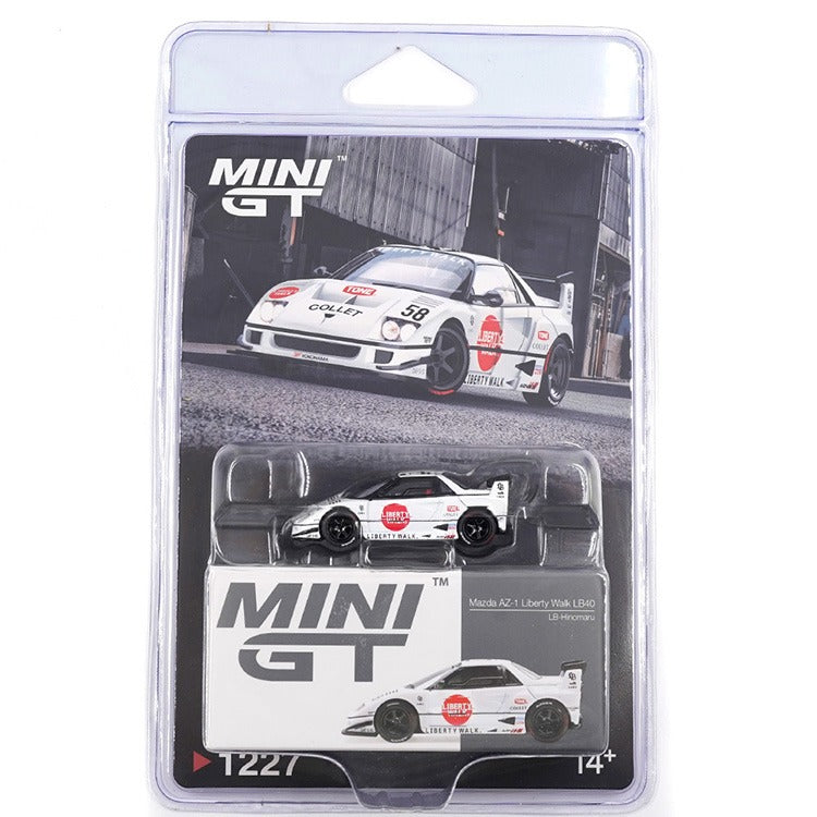 Mini GT MGT01227 Mazda AZ-1 Liberty Walk LBWK LB40 LB-Hinomaru White