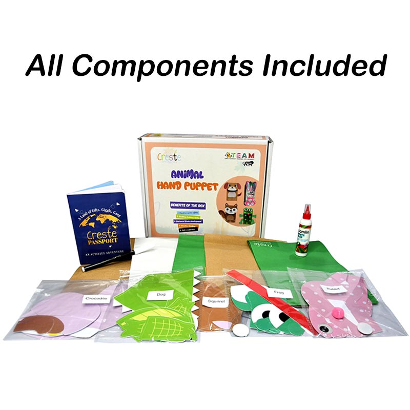 DIY Animal Hand Puppet Making Kit | 3years+
