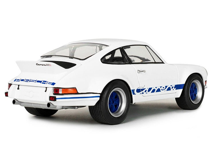 Solido S1801119 1973 Porsche 911 RSR 1:18 White with Blue Carrera Stripes