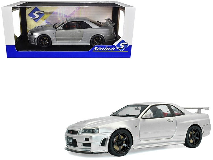 Solido S1804312 1999 Nissan Skyline GT-R R34 Z-Tune 1:18 Silver