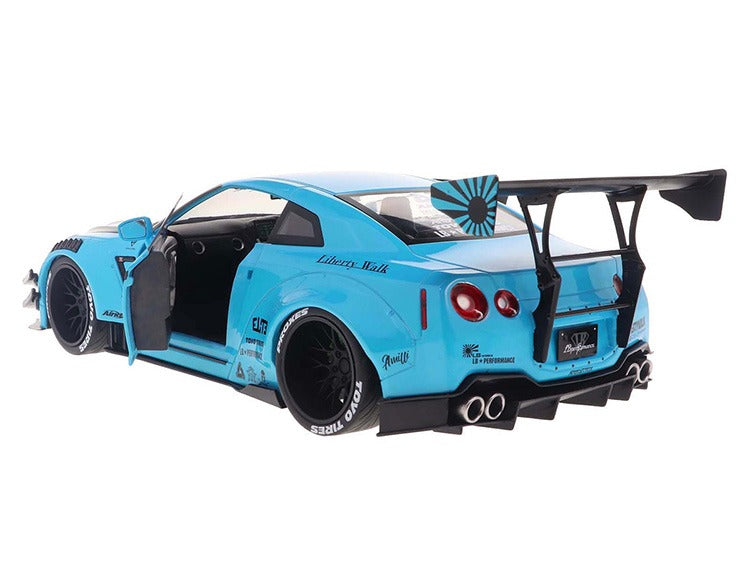 Solido S1805817 LBWK Liberty Walk 2023 Nissan Skyline GT-R R35 1:18 Baby Blue