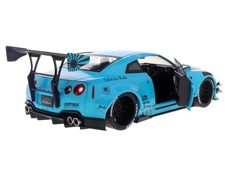 Solido S1805817 LBWK Liberty Walk 2023 Nissan Skyline GT-R R35 1:18 Baby Blue
