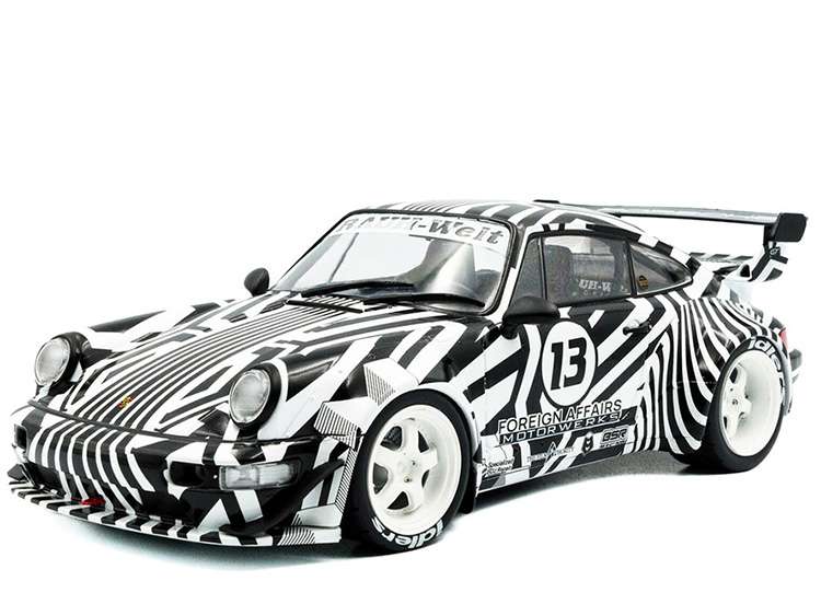 Solido S1807513 2022 Porsche RWB Body Kit 1:18 The Zebra Camouflage