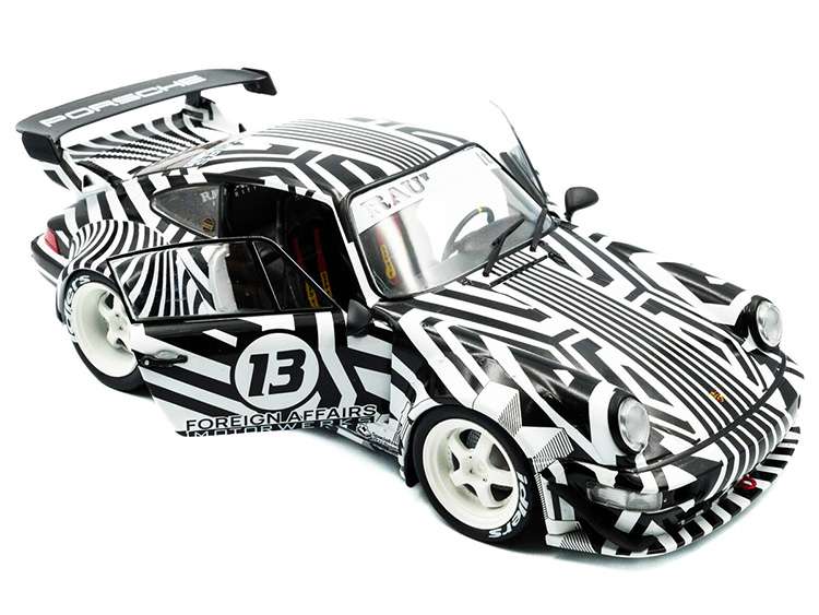 Solido S1807513 2022 Porsche RWB Body Kit 1:18 The Zebra Camouflage