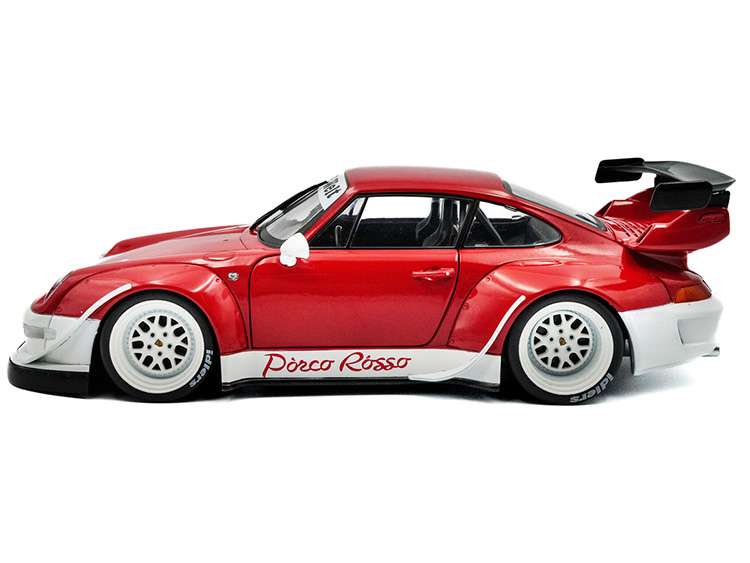 Solido S1808505 2020 Porsche RWB Body Kit Porco Rosso 1:18 Red / White
