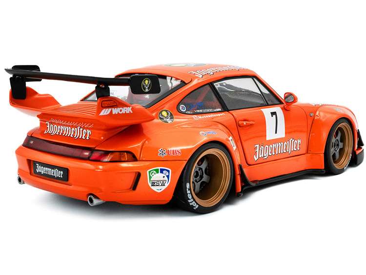 Solido S1808506 2020 Porsche RWB Body Kit #7 Jagermeister 1:18 Orange