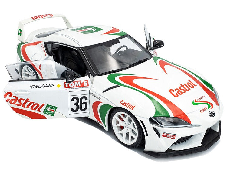 Solido S1809007 2024 Toyota GR Supra Racing Tribute #36 1:18 White with Castrol Livery