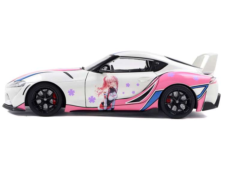 Solido S1809008 2024 Toyota GR Supra Solido Works Itasha 1:18 White