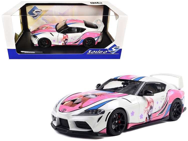 Solido S1809008 2024 Toyota GR Supra Solido Works Itasha 1:18 White