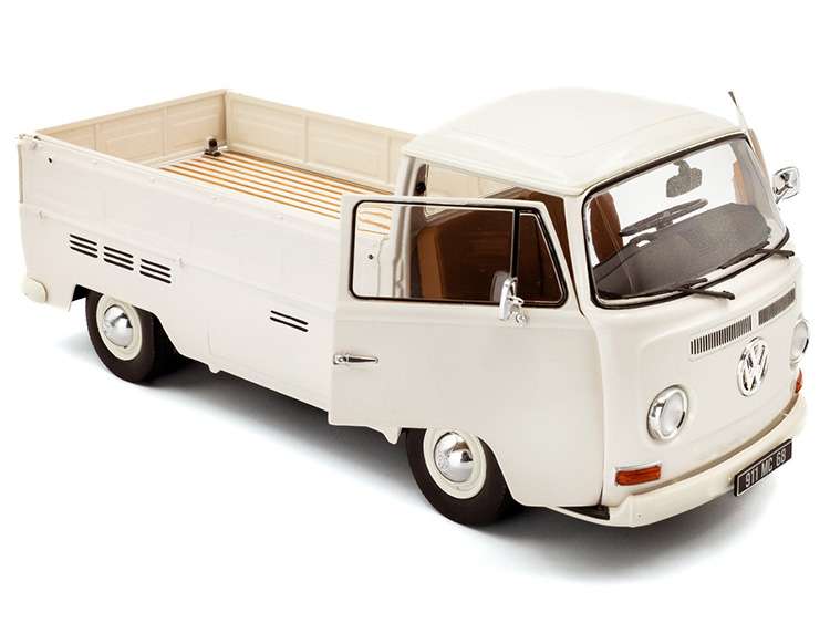 Solido S1809404 1968 Volkswagen T2 Pick Up Truck 1:18 White