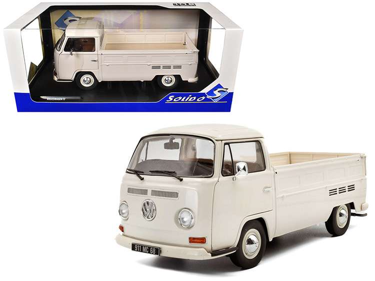 Solido S1809404 1968 Volkswagen T2 Pick Up Truck 1:18 White