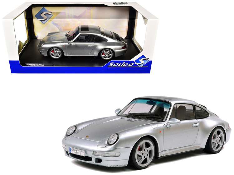 Solido S1810103 1996 Porsche 911 (993) 4S 1:18 Polar Silver