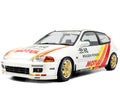 Solido S1810404 1992 Honda Civic EG6 Mugen Racing 1:18 White with Stripes