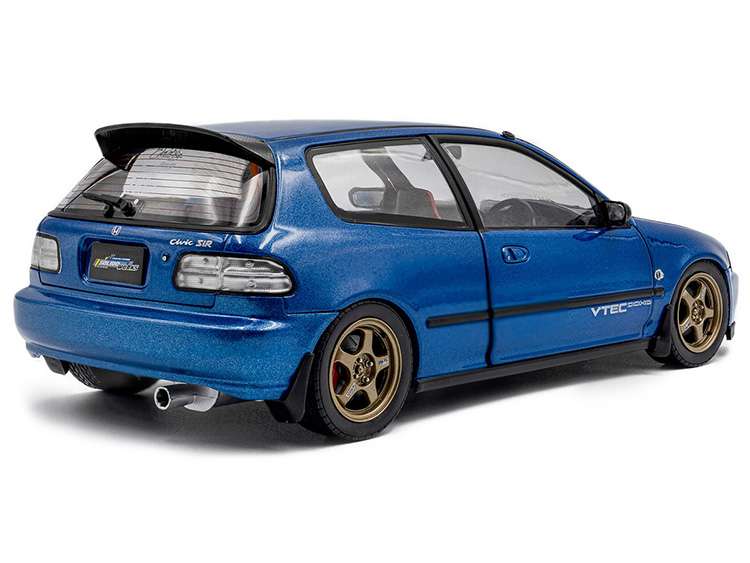 Solido S1810406 1991 Honda Civic (EG6) Solido Works 1:18 Cobalt Blue Pearl