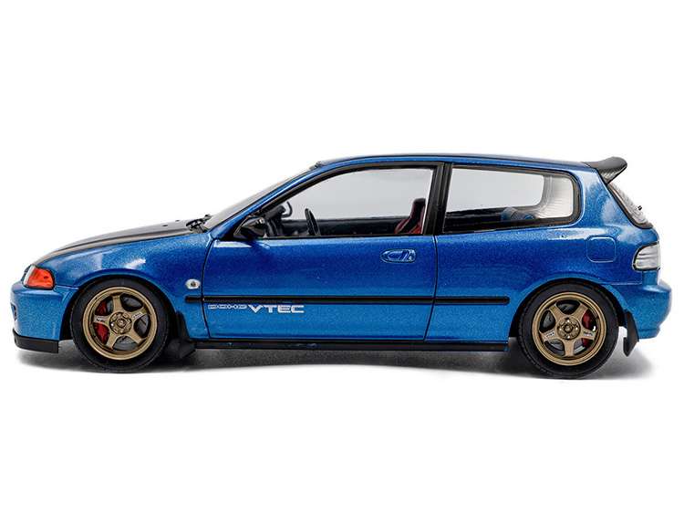 Solido S1810406 1991 Honda Civic (EG6) Solido Works 1:18 Cobalt Blue Pearl