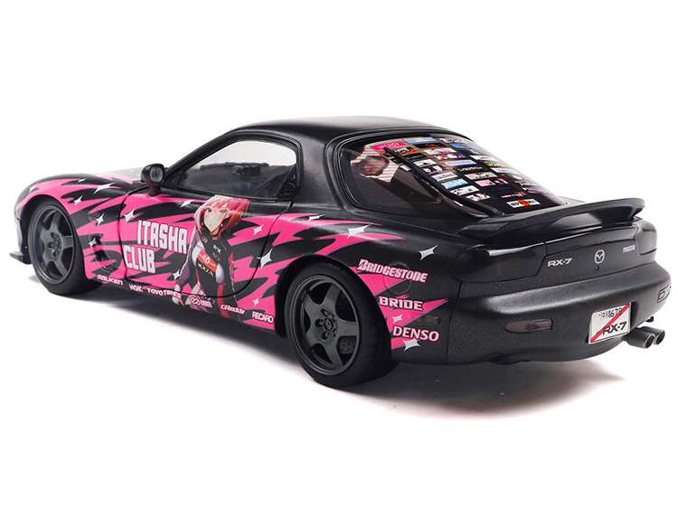 Solido S1810605 1999 Mazda RX7 FD3RS Solido Works Itasha Club 1:18 Pink
