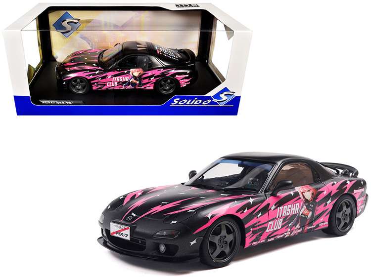 Solido S1810605 1999 Mazda RX7 FD3RS Solido Works Itasha Club 1:18 Pink