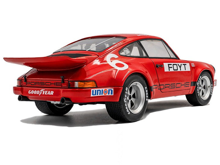 Solido S1810704 1974 Porsche 911 #6 Foyt IROC Daytona 1:18 Red