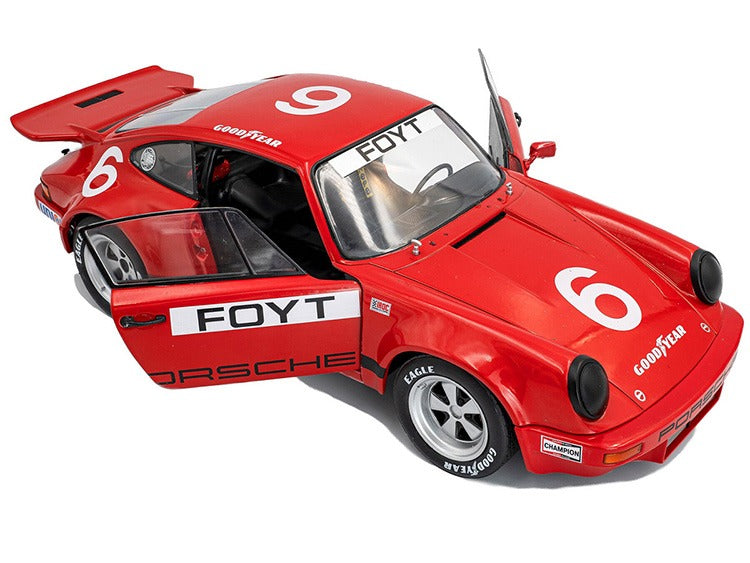 Solido S1810704 1974 Porsche 911 #6 Foyt IROC Daytona 1:18 Red