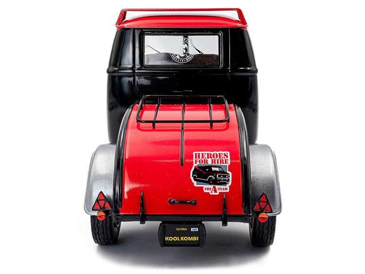 Solido S1810903 Cool Kombi Sport with Trailer 1:18 Grey / Black / Red