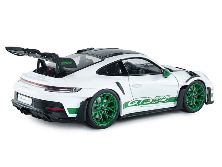Solido S1812107 2024 Porsche 911 GT3 RS Carrera Tribete 1:18 White with Green Stripes