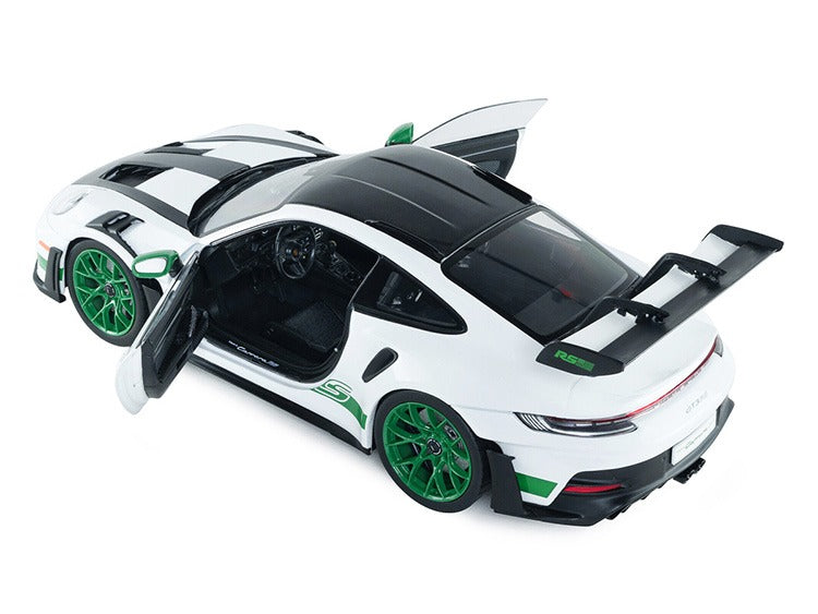 Solido S1812107 2024 Porsche 911 GT3 RS Carrera Tribete 1:18 White with Green Stripes