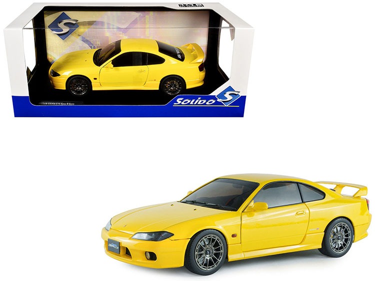 Solido S1812206 1999 Nissan Silvia (S15) Spec-R Aero 1:18 Lightning Yellow