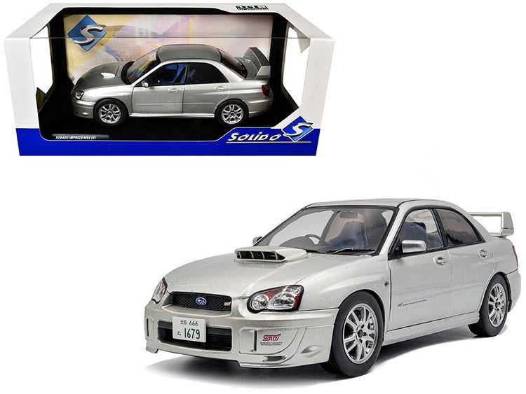 Solido S1812303 Subaru Impreza WRX STI 1:18 Silver