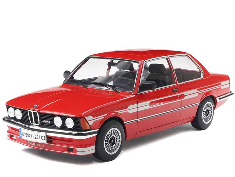 Solido S1812803 1980 BMW Alpina E21 C1 2.3 1:18 Red with Stripes