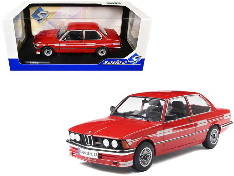 Solido S1812803 1980 BMW Alpina E21 C1 2.3 1:18 Red with Stripes