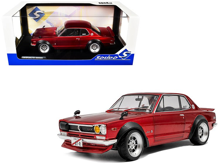 Solido S1813002 Nissan Skyline C10 Hakosuka Works 1:18 Red Metallic