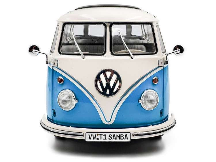 Solido S1813401 1962 VW Volkswagen T1 Samba 1:18 Blue / White