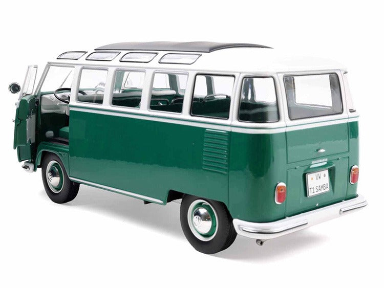 Solido S1813403 1962 VW Volkswagen T1 Samba 1:18 Green / White