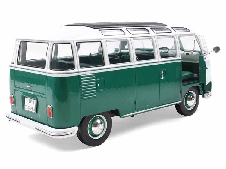 Solido S1813403 1962 VW Volkswagen T1 Samba 1:18 Green / White
