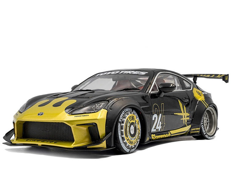 Solido S1813603 2024 Toyota GR86 Liberty Walk LBWK 1:18 Black / Gold