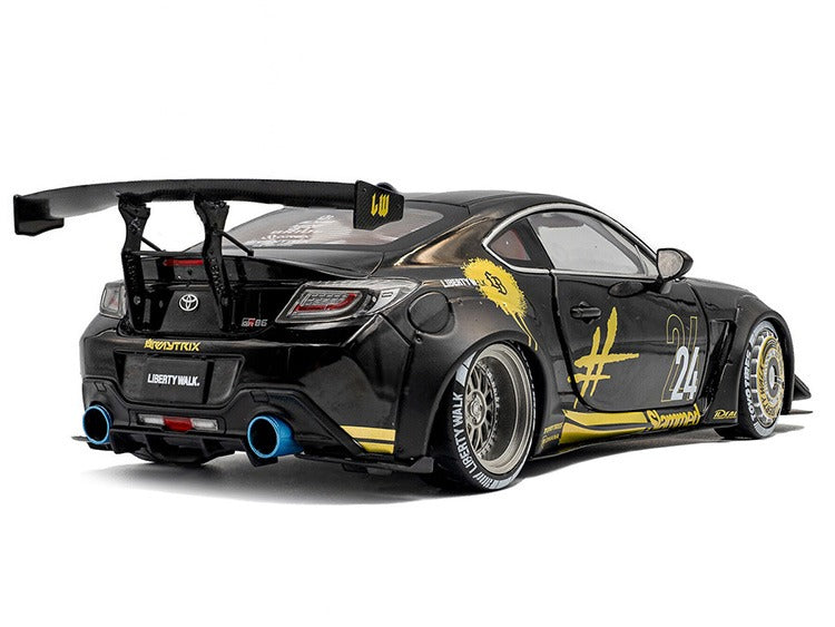 Solido S1813603 2024 Toyota GR86 Liberty Walk LBWK 1:18 Black / Gold