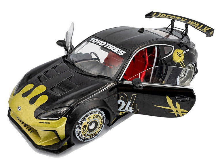 Solido S1813603 2024 Toyota GR86 Liberty Walk LBWK 1:18 Black / Gold