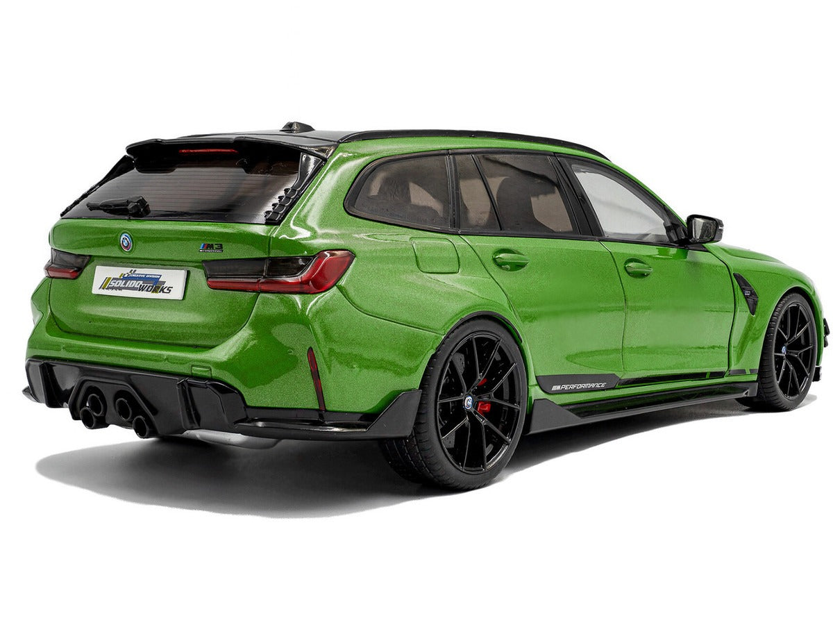 Solido S1813703 2024 BMW M3 Touring with Performance Parts 1:18 Green