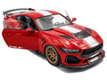Solido S1813801 2024 Ford Shelby Mustang Super Snake 1:18 Race Red with Stripes