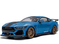 Solido S1813802 2024 Ford Shelby Mustang Super Snake 1:18 Grabber Blue with Stripes