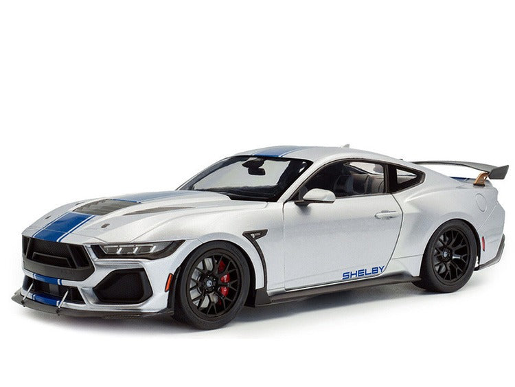 Solido S1813803 2025 Shelby Mustang Super Snake 1:18 Grey with Blue Stripes