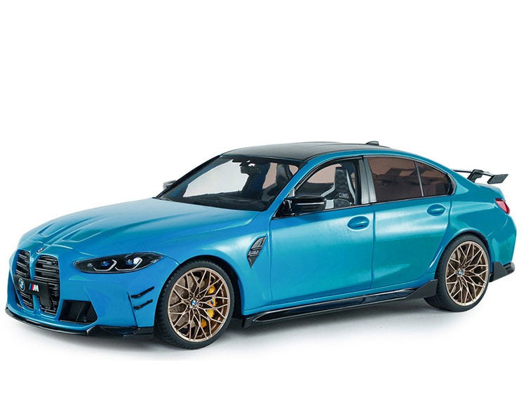 Solido S1814303 2024 BMW M3 Performance Parts 1:18 Daytona Beach Blue