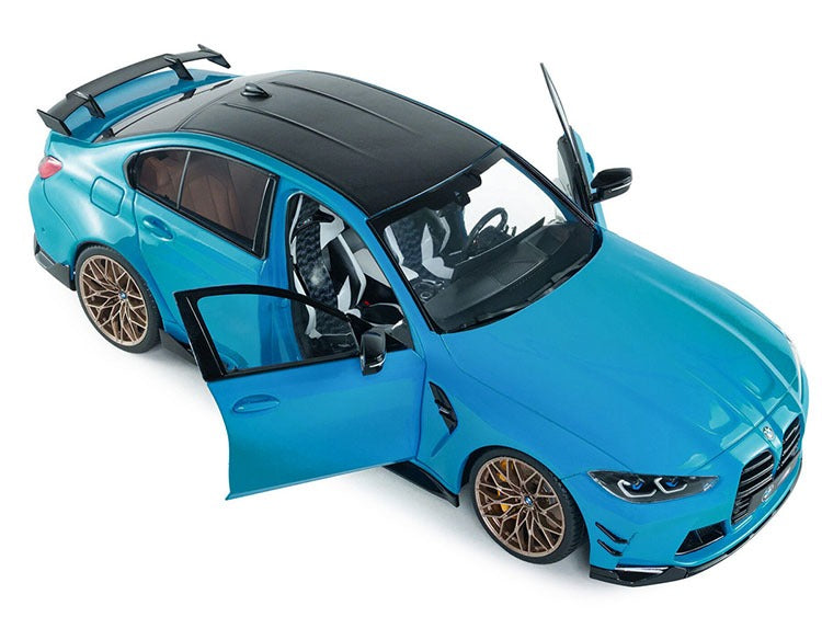 Solido S1814303 2024 BMW M3 Performance Parts 1:18 Daytona Beach Blue
