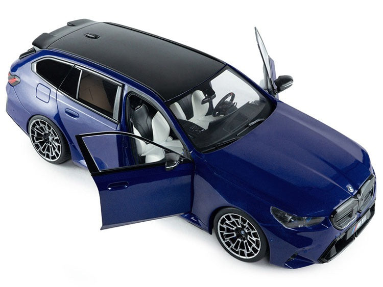 Solido S1814801 2024 BMW M5 Touring 1:18 Marina Bay Blue Metallic