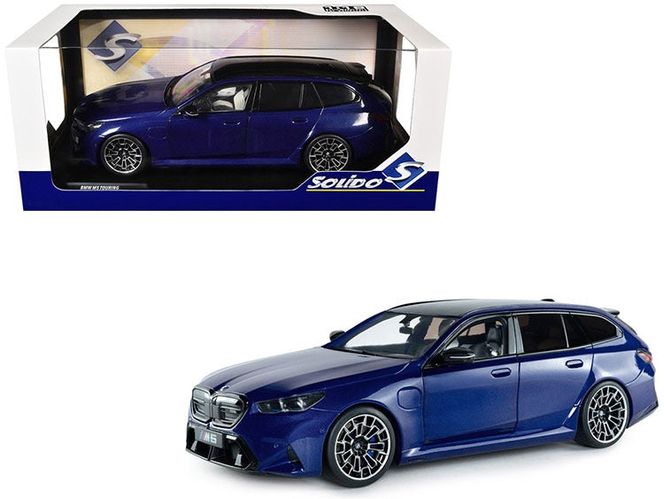Solido S1814801 2024 BMW M5 Touring 1:18 Marina Bay Blue Metallic