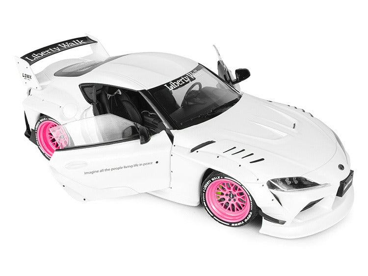 Solido S1815502 2025 Toyota GR Supra LBWK Liberty Walk 1:18 White