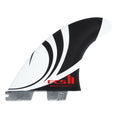 FCS II Sharpeye PC Black/White Medium Tri Fins