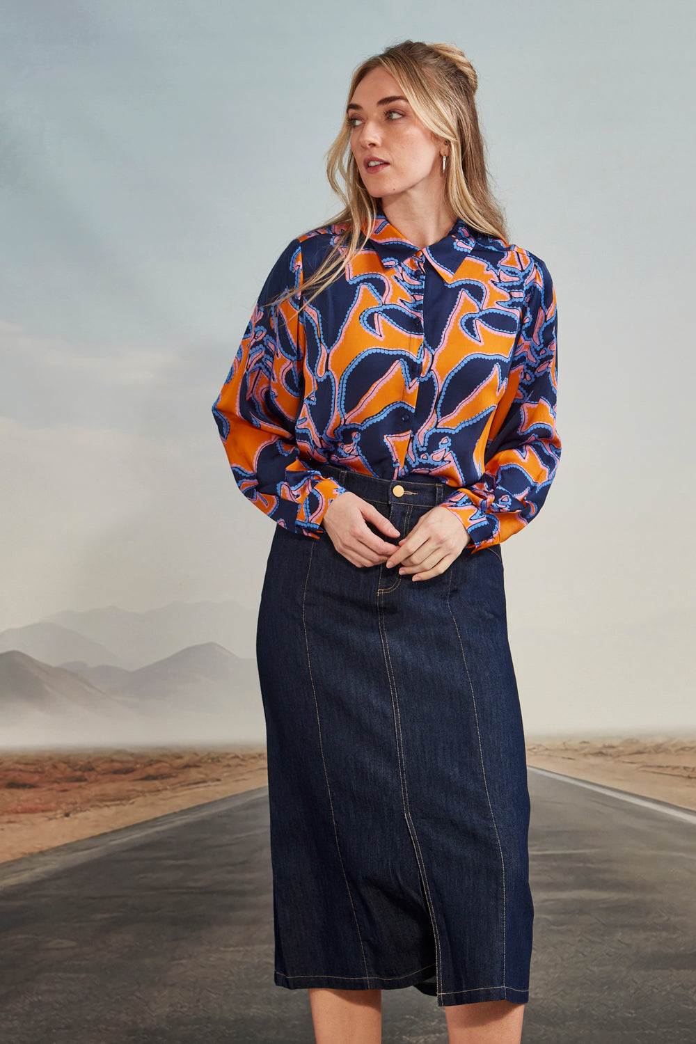 Stevie Skirt - Dark Denim