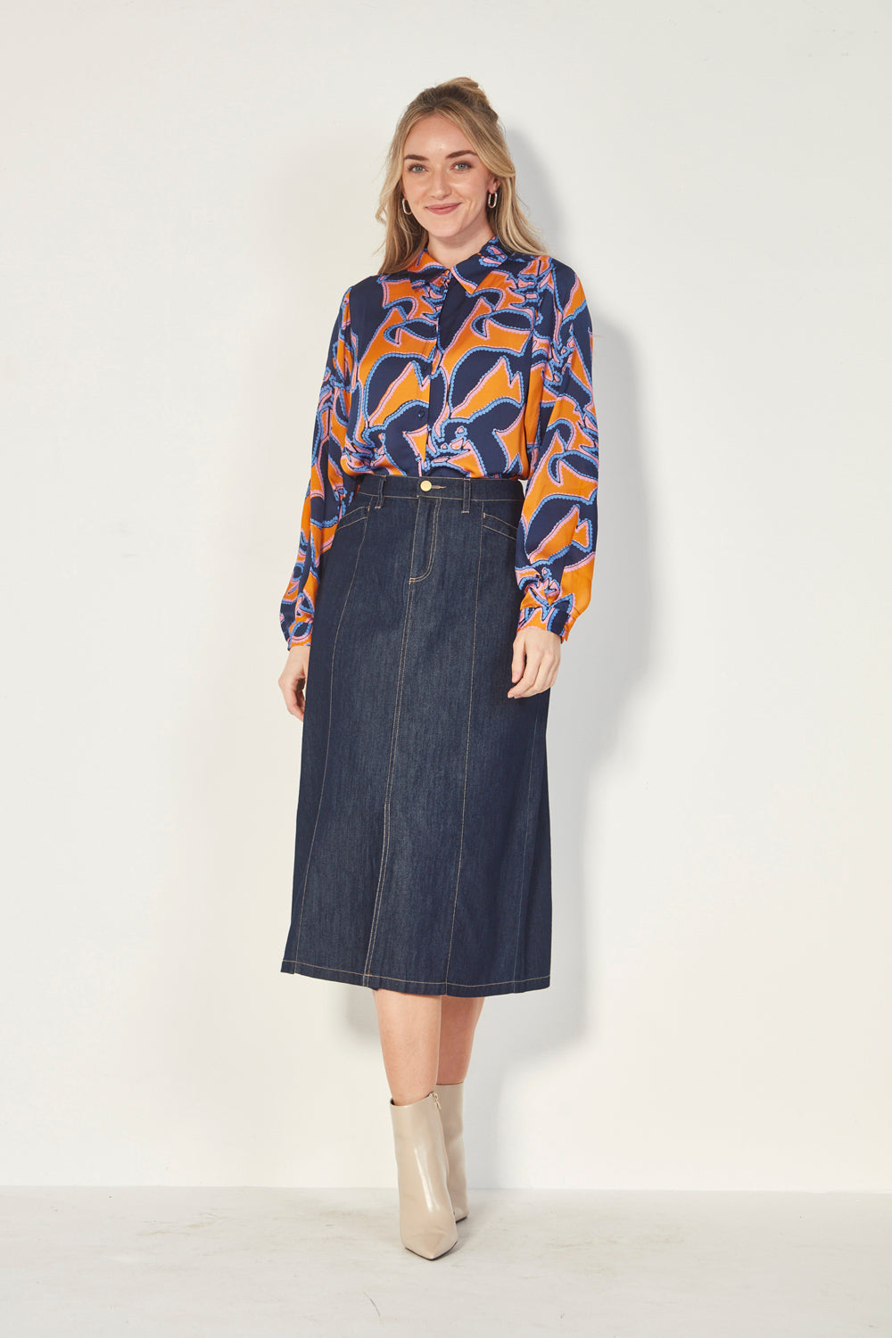 Stevie Skirt - Dark Denim