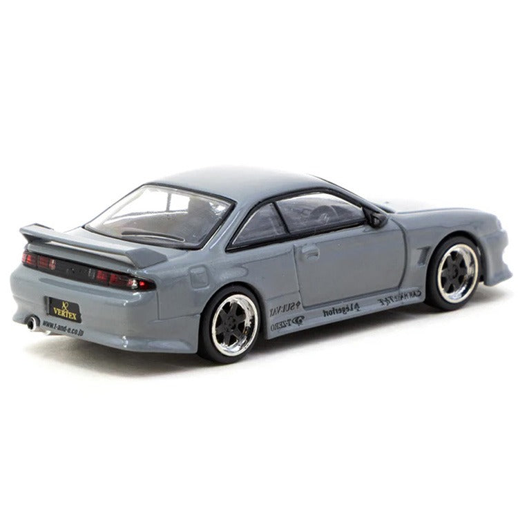 Tarmac Works T64G-018-GY Vertex Nissan Silvia S14 1:64 Grey